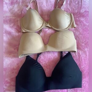 Victoria's Secret Beige and Black Bras